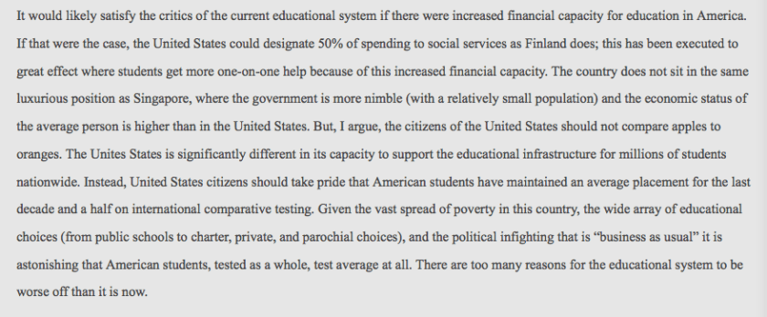 Limited U.S. resources